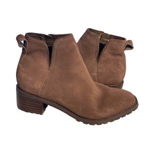 BLONDO Sawyer Waterproof Bootie Taupe Suede Size 6.5M